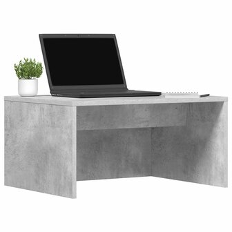 Aan de muur bevestigd bureau Beton Grijs 60 x 45 x 30 cm 3