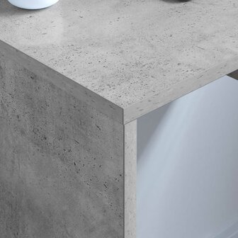 Aan de muur bevestigd bureau Beton Grijs 60 x 45 x 30 cm 4