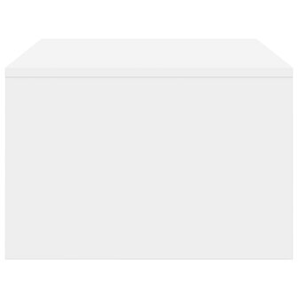 Aan de muur bevestigd bureau Wit 80 x 45 x 30 cm Bewerkt hout 6