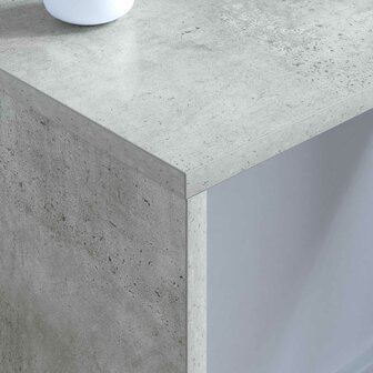 Aan de muur bevestigd bureau Beton Grijs 80 x 45 x 30 cm 4