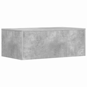 Aan de muur bevestigd bureau Beton Grijs 80 x 45 x 30 cm 7