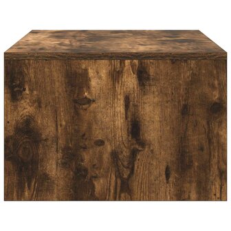 Aan de muur bevestigd bureau Gerookt eiken 80 x 45 x 30 cm 6