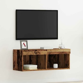 Tv-meubelset Oud hout 80 x 30 x 30 cm Bewerkt hout 1