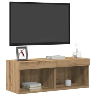 Tv-meubelset artisanaal eikenkleurig 80 x 30 x 30 cm 3