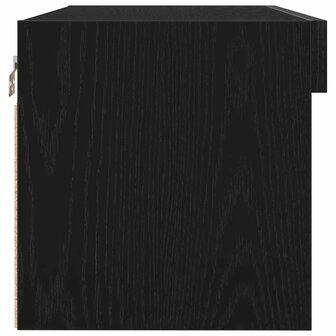 Tv-meubelset Zwart Eiken 80 x 30 x 30 cm Bewerkt hout 9