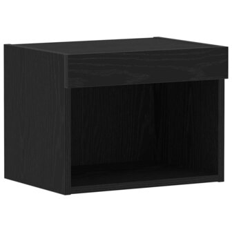 Tv-meubelset Zwart Eiken 40 x 30 x 30 cm Bewerkt hout 2