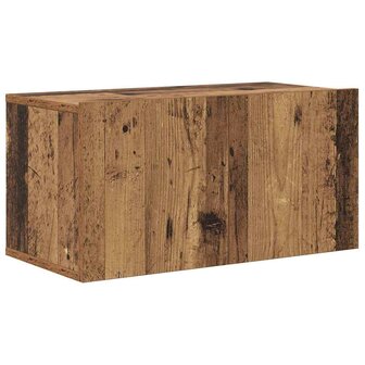 Tv-meubelset Wandgemonteerd Bruin 60 x 30 x 30 cm Bewerkt hout 2