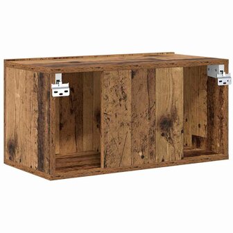 Tv-meubelset Wandgemonteerd Bruin 60 x 30 x 30 cm Bewerkt hout 8
