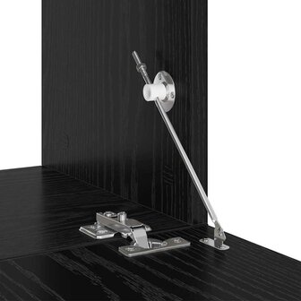 Tv-meubelset Wandgemonteerd Zwart 60 x 30 x 30 cm Bewerkt hout 9