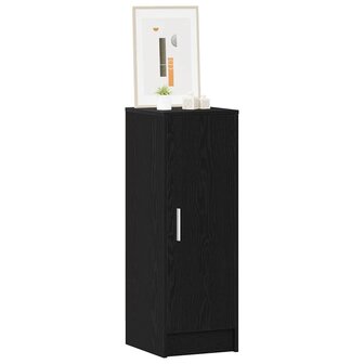 Schoenenkast met plank Zwart Eiken 32 x 35 x 92 cm Bewerkt hout 3
