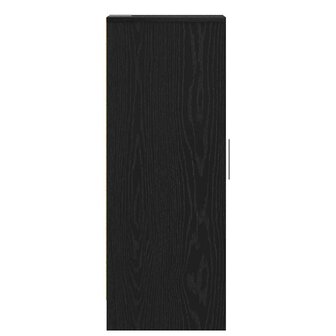 Schoenenkast met plank Zwart Eiken 32 x 35 x 92 cm Bewerkt hout 6