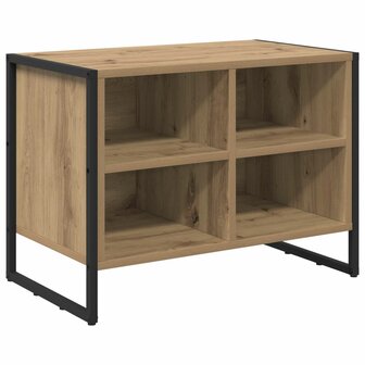 Schoenenkast Ambachtelijk eiken 60 x 35 x 44 cm Bewerkt hout 2