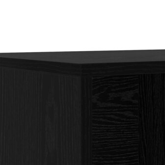 Schoenenbank Zwart Eiken 102 x 35 x 35 cm Bewerkt hout 8