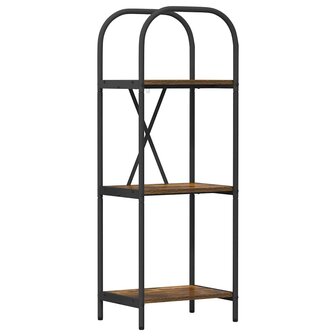 Boekenkast Gerookt eiken 40 x 30 x 109 cm Bewerkt hout 2