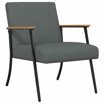 Fauteuil Donkergrijs 59 x 75 x 78 cm Stof 2