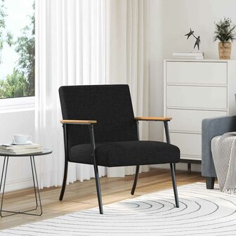 Fauteuil Zwart 59 x 75 x 78 cm Stof 1