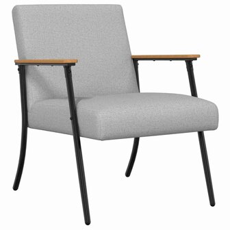 Fauteuil Wolkengrijs 59 x 75 x 78 cm Stof 2