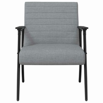 Fauteuil Lichtgrijs 59 x 75 x 78 cm Stof 4