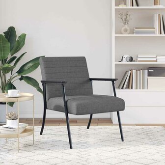 Fauteuil Donkergrijs 59 x 75 x 78 cm Stof 3
