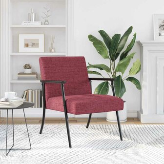 Fauteuil Wijnrood 59 x 75 x 78 cm Stof 3