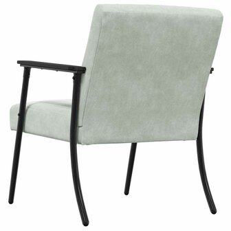 Fauteuil Lichtgrijs 59 x 75 x 78 cm Fluweel 6