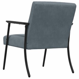 Fauteuil Donkergrijs 59 x 75 x 78 cm Fluweel 6