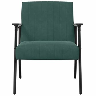 Fauteuil Donkergroen 59 x 75 x 78 cm Fluweel 4