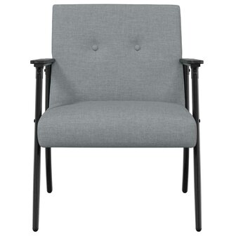 Fauteuil Lichtgrijs 59 x 75 x 78 cm Stof 4