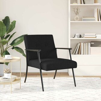 Fauteuil Zwart 59 x 75 x 78 cm Stof 3