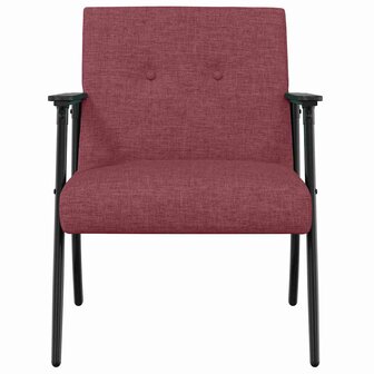 Fauteuil Wijnrood 59 x 75 x 78 cm Stof 4