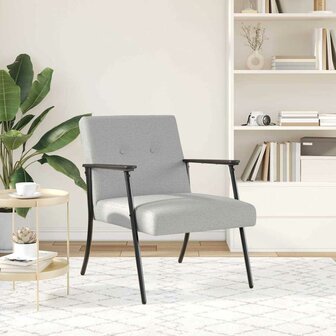 Fauteuil Wolkengrijs 59 x 75 x 78 cm Stof 3