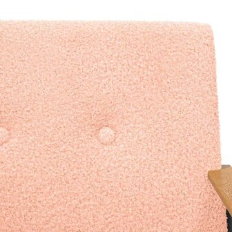 Fauteuil Roze 59 x 75 x 78 cm Krullend Wol-achtig Stof 7