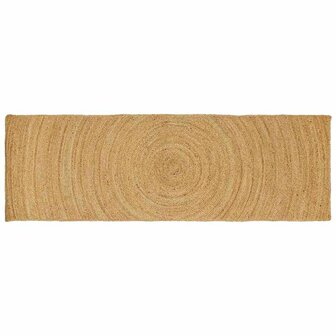 Vloerkleed Bruin 80 x 200 cm Jute 1