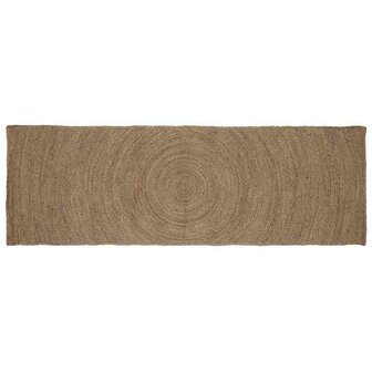 Vloerkleed Grijs 80 x 200 cm Jute 1