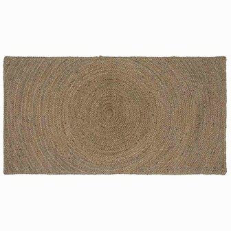 Vloerkleed Grijs 100 x 200 cm Jute 1