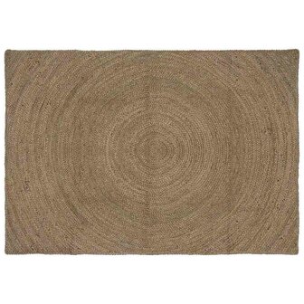 Vloerkleed Grijs 120 x 170 cm Jute 1