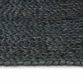 Vloerkleed Donkergrijs 60 x 200 cm Jute 4