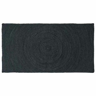 Vloerkleed Donkergrijs 80 x 150 cm Jute 1