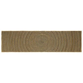 Vloerkleed Natuurlijk en Zwart 80 x 300 cm Jute 1