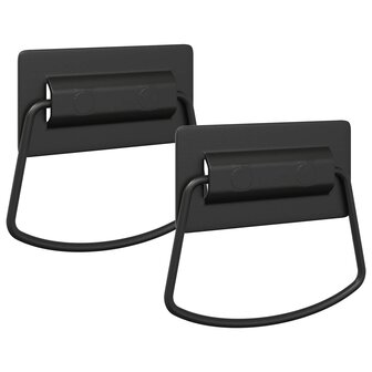Kast Handvatten 2 pcs Zwart 85 x 45 mm Metaal 2