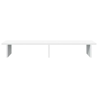 Monitorstandaard 100x27x15 cm bewerkt hout wit 4