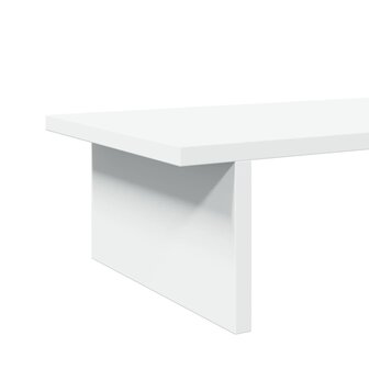 Monitorstandaard 100x27x15 cm bewerkt hout wit 7