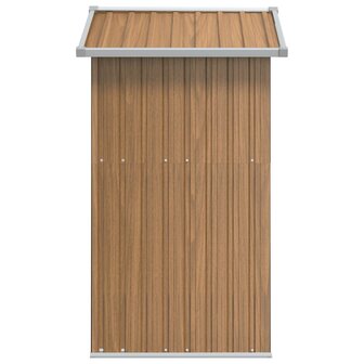 Tuinhuis Bruin 126x97,5x177 cm Gegalvaniseerd Staal 5