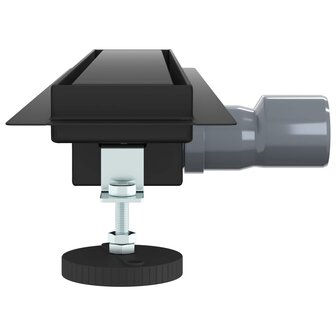 2 in 1 Doucheafvoer Zwart 50 cm Roestvrij staal 304 5