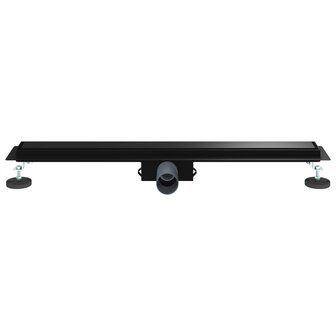 2 in 1 Doucheafvoer Zwart 70 cm Roestvrij staal 304 4
