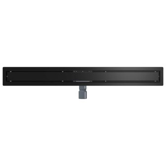 2 in 1 Doucheafvoer Zwart 100 cm Roestvrij staal 304 7