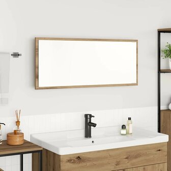 Spiegel met spiegel Artisan Eiken 90 x 8,5 x 37 cm Bewerkt hout 1