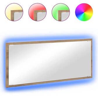 Spiegel met spiegel Artisan Eiken 90 x 8,5 x 37 cm Bewerkt hout 3