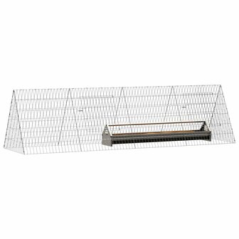 Kippenhok Zilver 215 x 55 x 55 cm Gegalvaniseerd staal 3