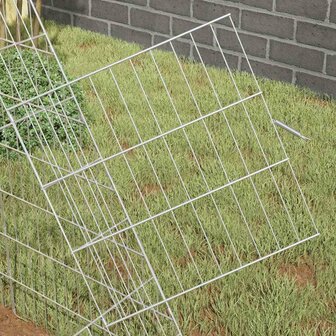Kippenhok Zilver 215 x 100 x 85 cm Gegalvaniseerd staal 4